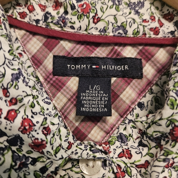 Tommy Hilfiger Floral Button-down Shirt Large - Picture 2 of 5